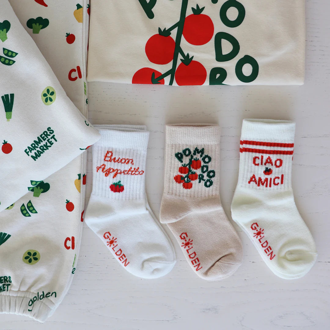 Golden Children Pomodoro Socks Dough