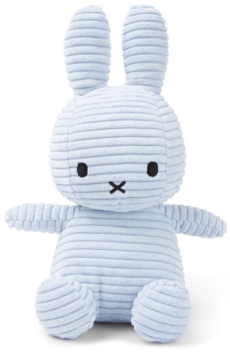 Miffy Sitting Corduroy Ice Blue (23cm)