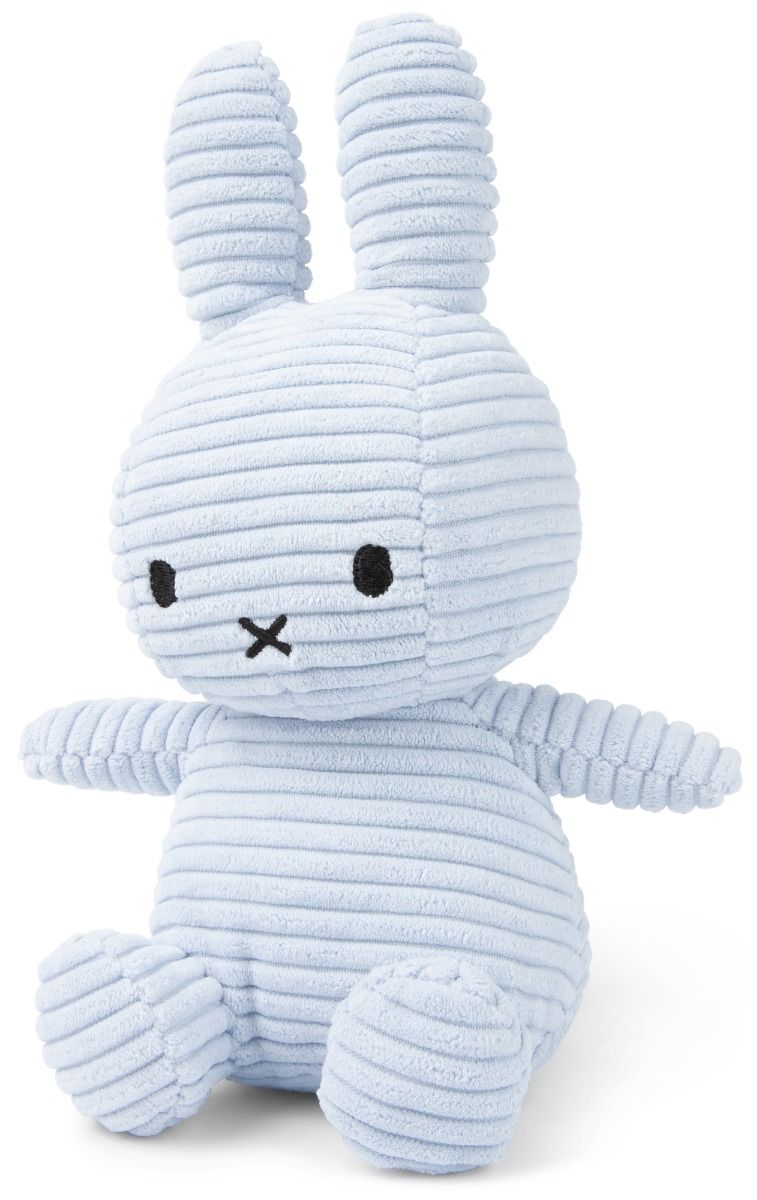 Miffy Sitting Corduroy Ice Blue (23cm)