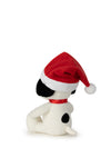 Snoopy Sitting with Christmas Hat