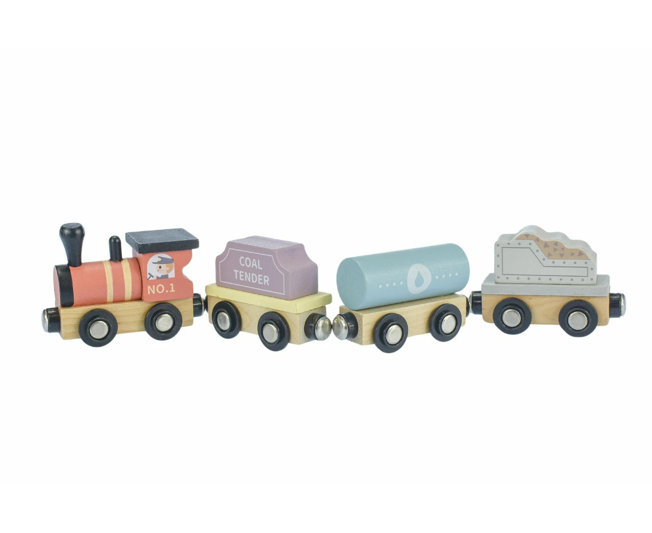 Wooden Train & Carriage Set