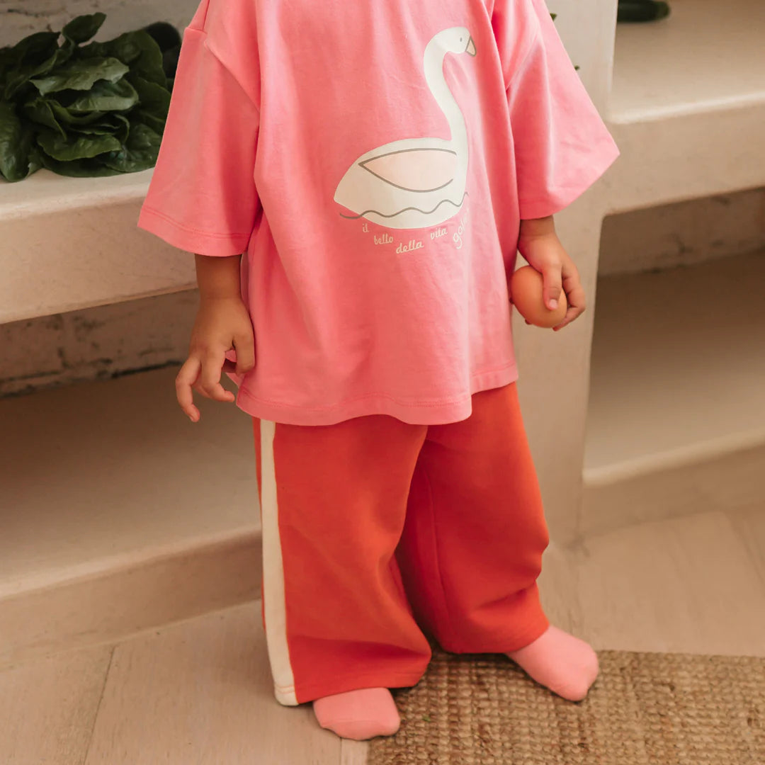 Golden Children Swan Socks Bubblegum