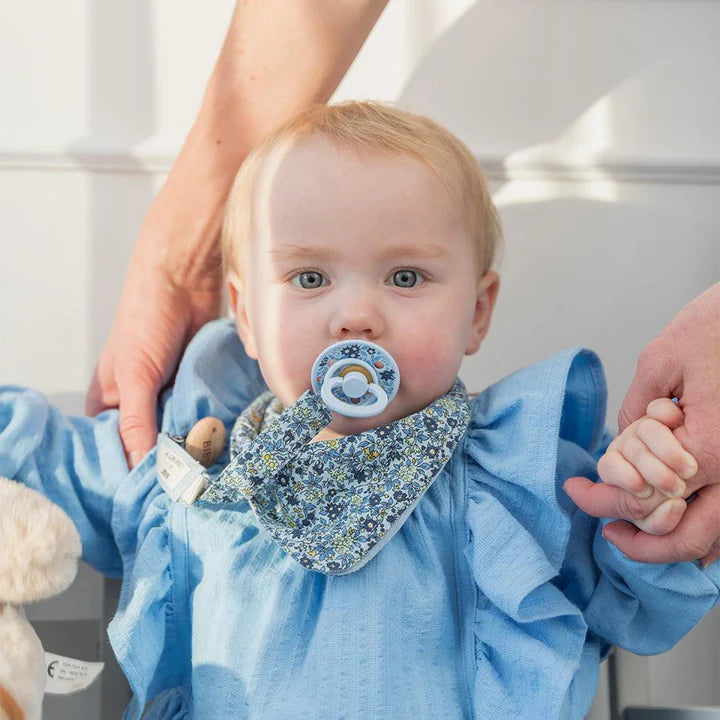 BIBS x Liberty Pacifier Clip - Eloise/Ivory