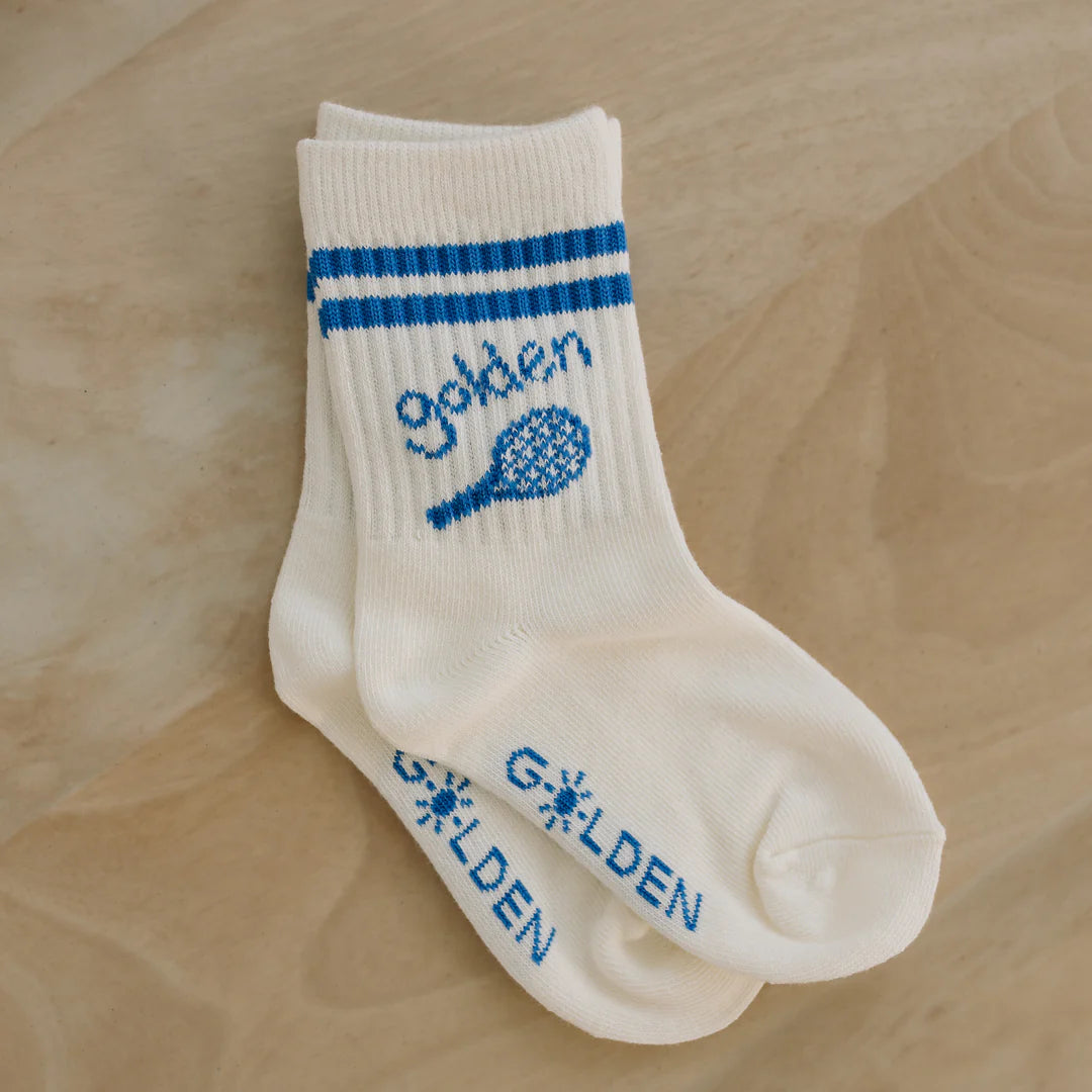 Golden Children Retro Boy Socks Vanilla / Blue