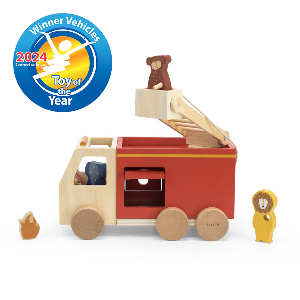 Trixie Wooden Fire Truck