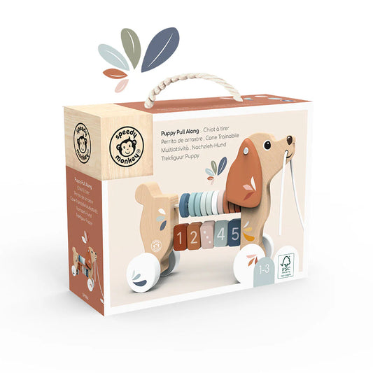 Speedy Monkey Puppy Pull Along