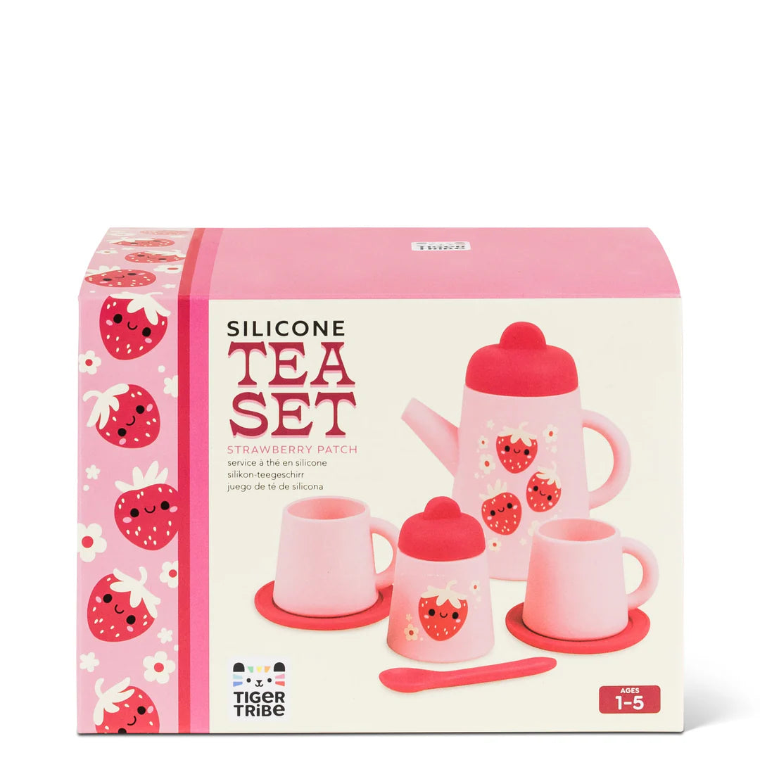 TigerTribe - Silicone Tea Set - Strawberry Patch