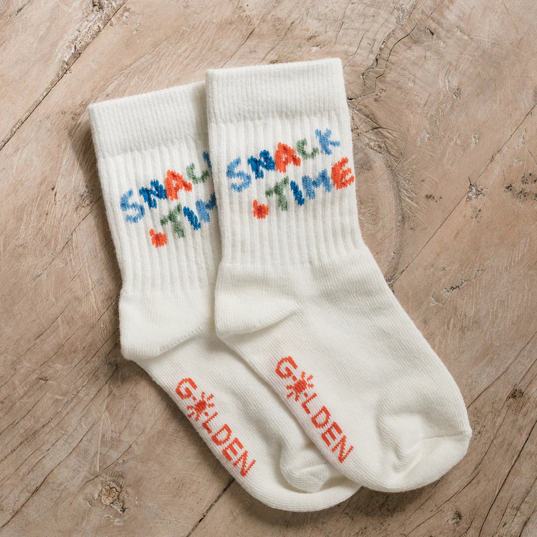 Golden Children Snack Time Socks Vanilla