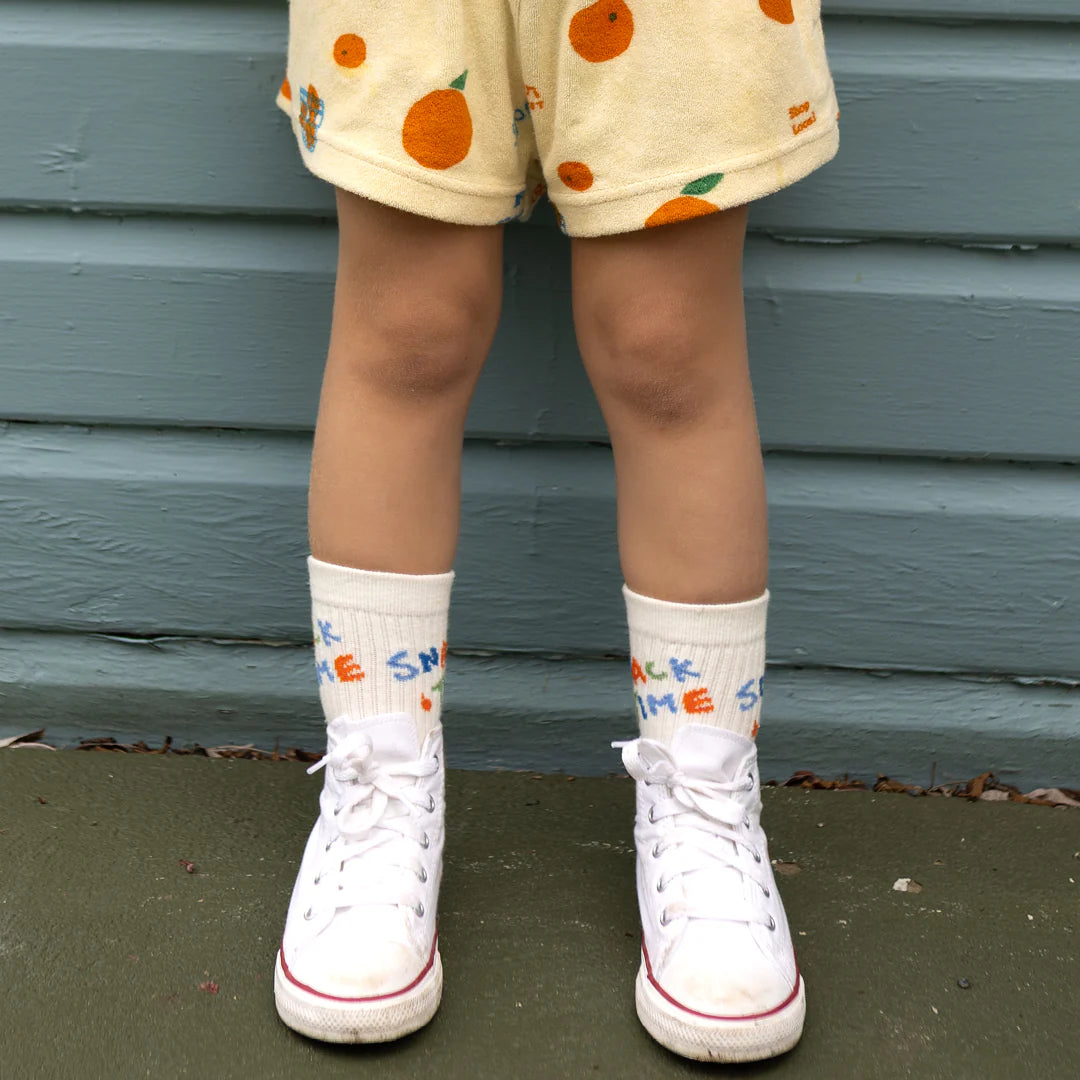 Golden Children Snack Time Socks Vanilla