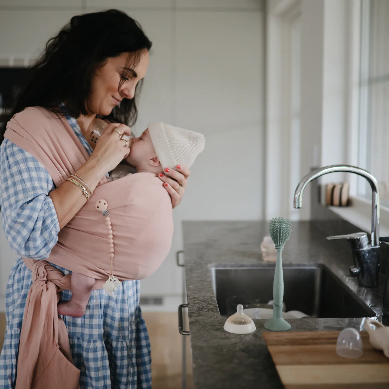 Mushie Silicone Pacifier Clip