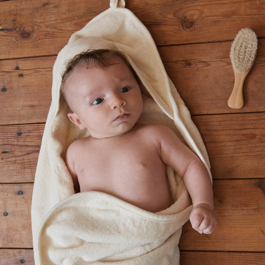 Nature Baby Hooded Bath Towel - Natural