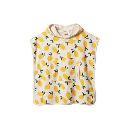 Nature Baby Lemon Terry Poncho Towel