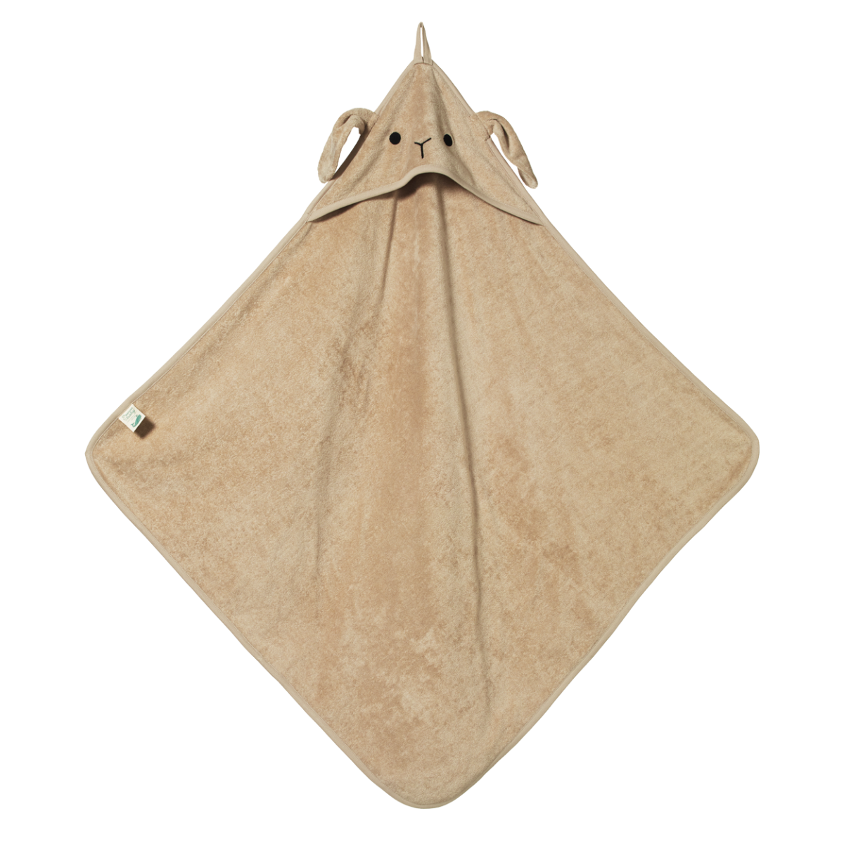 Nature Baby Bunny Hooded Bath Towel Nougat