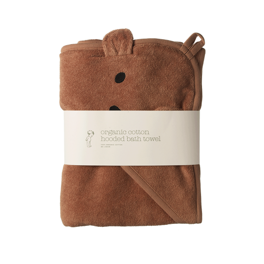 Nature Baby Bear Hooded Bath Towel Hazelnut