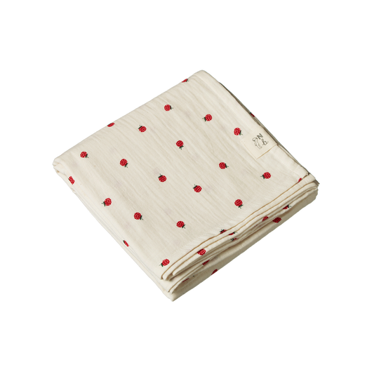 Nature Baby Muslin Wrap Raspberry Print