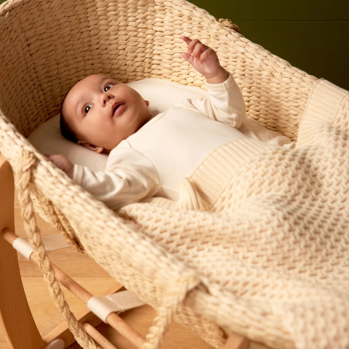 Nature Baby Moses Basket and Mattress