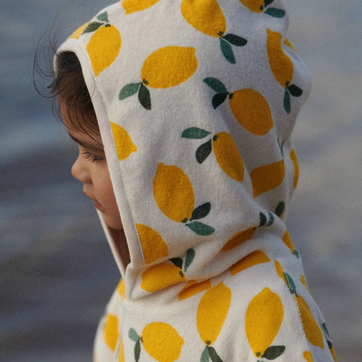 Nature Baby Lemon Terry Poncho Towel