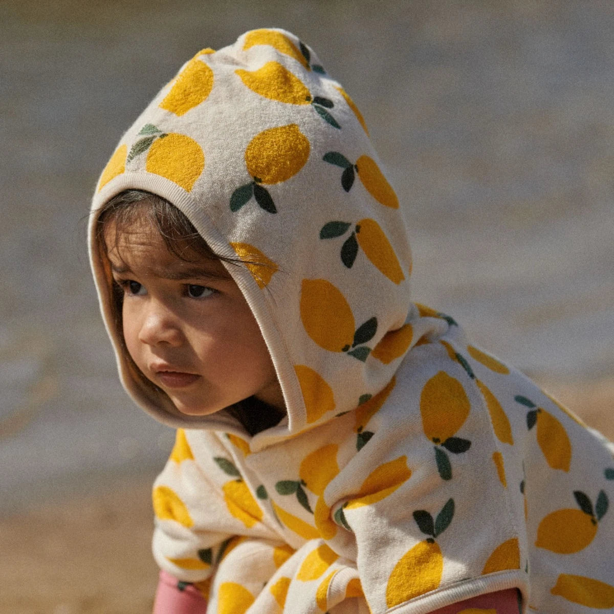 Nature Baby Lemon Terry Poncho Towel