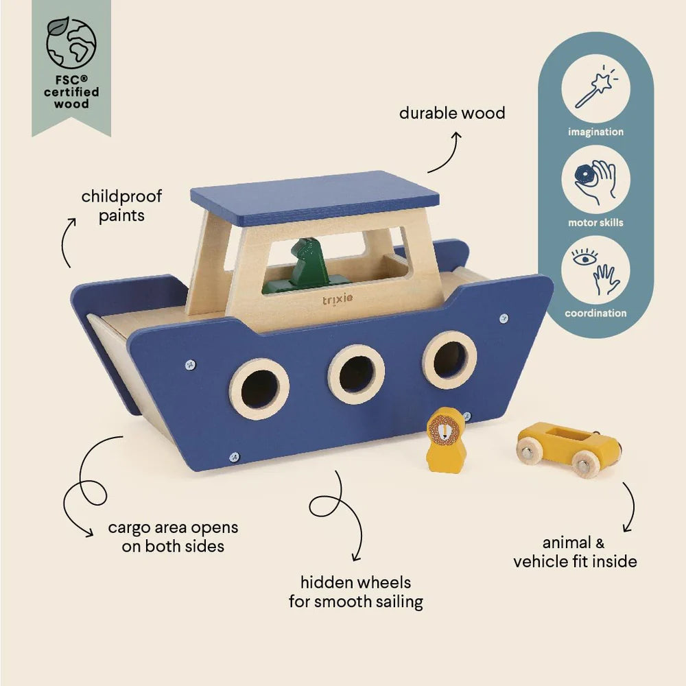 Trixie Wooden Ferry Boat