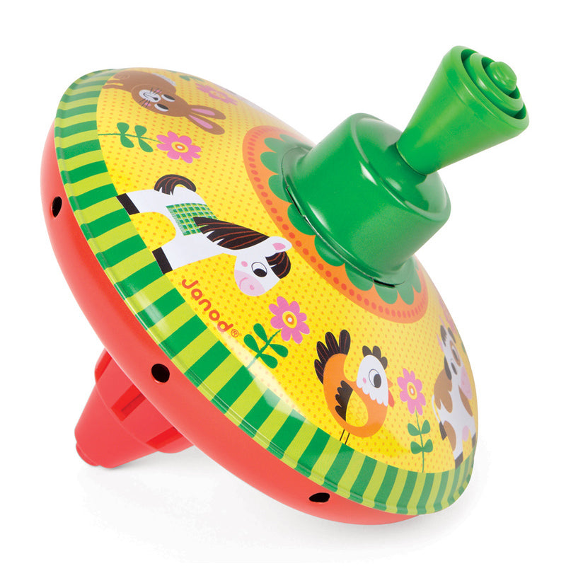 Janod - Farm Spinning Top