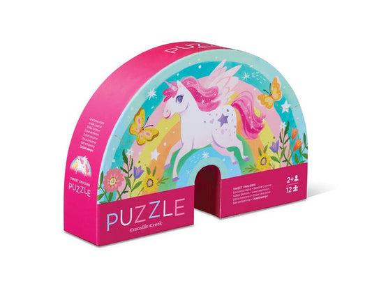 Mini Puzzle 12 pc - Sweet Unicorn by Crocodile Creek