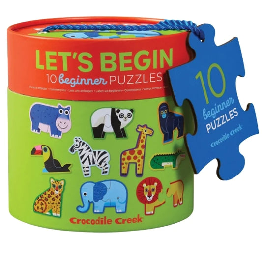 Let's Begin Puzzle (2 pc) - Jungle by Crocodile Creek