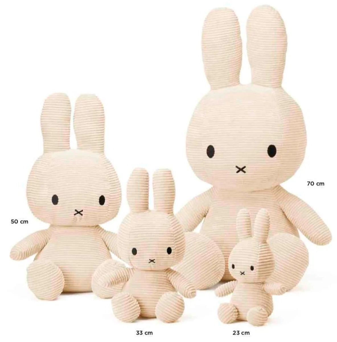 Miffy Plush - Sitting Corduroy Offwhite (50cm)
