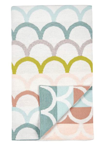 UIMI | Birdie Merino Wool Blanket - Lagoon